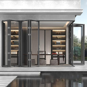 Puertas Plegables de Aluminio con Rotura de Puente Térmico para Patio, con Vidrio Low-E, Precio <span class=keywords><strong>Mayorista</strong></span> NFRC para EE. UU. - Product Image 4