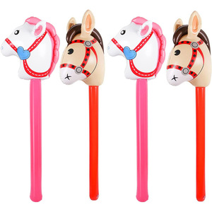 <span class=keywords><strong>Ballon</strong></span> gonflable en forme de tête de <span class=keywords><strong>cheval</strong></span> rose en forme de tête de <span class=keywords><strong>cheval</strong></span> sur un bâton en plein air - Product Image 1
