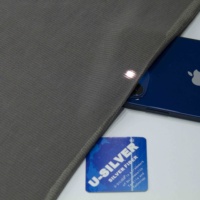 Tissu tissé conducteur en fibres d'argent S72A - 100% fibres d'argent 110 GSM, protection contre les ondes électromagnétiques, textile anti-radiation