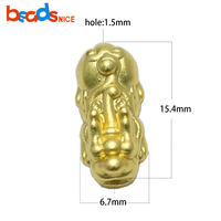 Accessoires de bijouterie Yabin, bracelet en argent 925 plaqué or avec boucle de sécurité Pi Xiu, cordon rouge, perle d'espacement pour bracelet