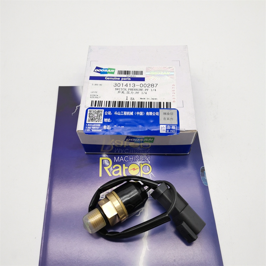 Original DX140 DX215 DX225 Pressure Switch Sensor 301413-00287