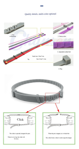 조절 가능한 고양이 강아지 애완동물 불안 완화 조용하고 진정시키는 칼라 모든 계절용 - Product Image 5