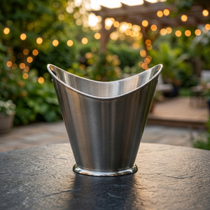 Refroidisseur à vin en laiton plaqué argent - Product Image 4