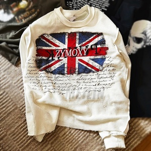 เสื้อยืดแขนยาวลายวาฟเฟิล เสื้อสเวตเชิ้ตแขนยาวแบบครอป ตัดเย็บด้วยผ้าวาฟเฟิล ผู้ผลิตเสื้อผ้าแขนยาวแบบสั่งทำ - Product Image 1