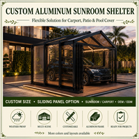Abri de voiture pliant rétractable en aluminium moderne et minimaliste, sur mesure, pour extérieur, imperméable, avec toit en polycarbonate, personnalisable