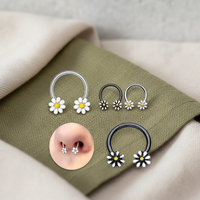 Nouveau design 2026 – Anneau de nez en acier chirurgical, fer à cheval, bijou de corps tendance pour femmes et hommes