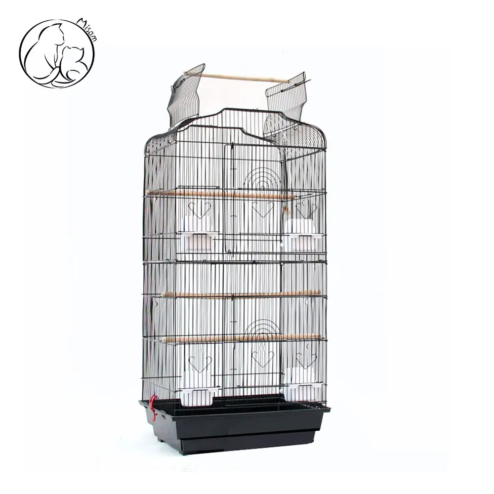 Misam produttore Luxury Canary Flight Open Top Bird Cage voliera gabbie da allevamento appese in metallo in vendita