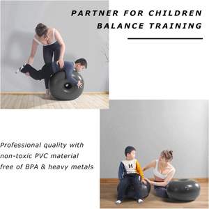 MR inflable Donut Ball silla cojín <span class=keywords><strong>asiento</strong></span> para Fitness estabilidad fuerza ejercicio Core equilibrio entrenamiento para gimnasio en casa - Product Image 3