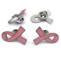 Broche esmaltado con logotipo de concientización sobre la prevención del cáncer de mama con lazo rosa para la campaña mundial de cuidado diurno contra el VIH/SIDA, insignia, accesorios de joyería
