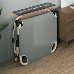 Cama Plegable Portátil Moderna de Hierro para Hogar, Oficina, Dormitorio, Hospital, Uso de Cuidadores - Product Image 3