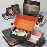 Boîte d'expédition ondulée aseptique avec insert en mousse, impression dorée, fermeture magnétique, logo personnalisé, forme sur mesure, présentoir de vente au détail pour cosmétiques