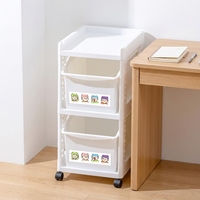 Étagère de rangement multifonctionnelle moderne en plastique PP BNBS, 2 à 4 niveaux, brillante, avec roulettes, pour bureau, sol, chariot mobile pour articles divers