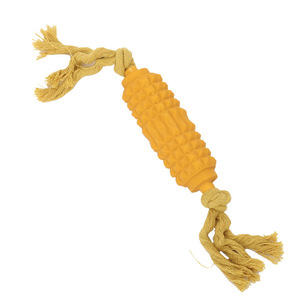 Jouet couineur pour chien en latex durable avec corde pour chiots en pleine dentition, chiens de petite, moyenne et grande taille, fournitures pour animaux de compagnie - Product Image 1