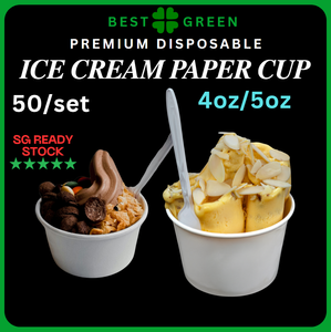 Cốc kem giấy cấp thực phẩm có nắp cho thú cưng | 4oz, 5oz | Có Nắp | tròn | dùng một lần | bền | Chống rò rỉ | thân thiện với môi trường - Product Image 3