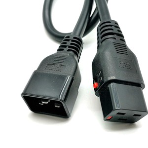 Cable de alimentación Iec C19 a C20, cable de grado industrial de alta potencia de 3 núcleos y 2,5 mm con conector de bloqueo para equipos de servidor - Product Image 4