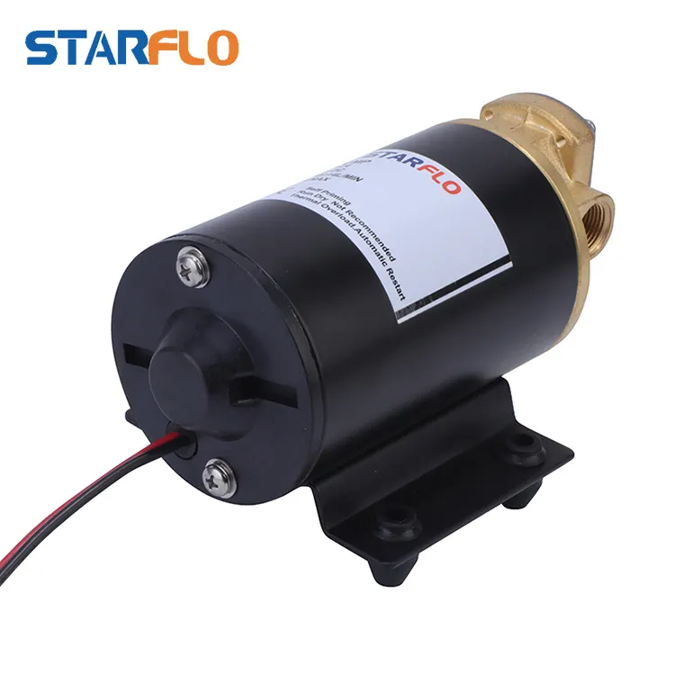 STARFLO 14LPM 24V DC elektrik dişli sıcak yağ pompa dizel motor bölüm endüstriyel yağ pompa hidroliği yağ pompası