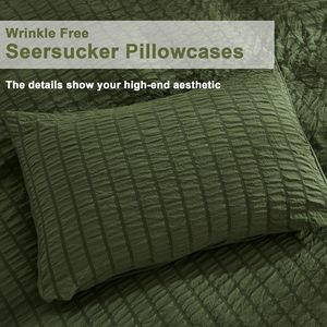 Duvets và Ga Trải Giường nhà 3 pcs seersucker sợi nhỏ Comforter bìa cho chăn bedsheet bedding Set với gối trường hợp - Product Image 5