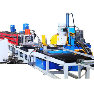 Tự động <span class=keywords><strong>DT</strong></span> panel năng lượng mặt trời khung hình thành máy cắt thủy lực xà gồ thép năng suất cao - Product Image 1