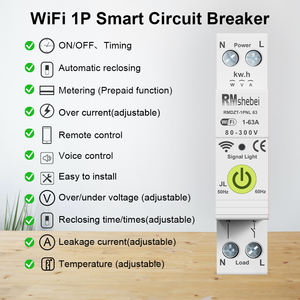 63A 1P + N WIFI akıllı devre kesici akıllı zamanlayıcı kablosuz elektrik sayacı 220V/240V akım kaçak koruma wifi denetleyici - Product Image 4