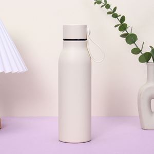 Bouteille isotherme américaine de style épuré, tasse en acier inoxydable avec cordon de transport pour le sport quotidien et les courts trajets décontractés - Product Image 4