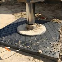 Support de stabilisateur pour grue, plaque de support pour grue, plaque de stabilisateur en UHMWPE, plaque de stabilisateur robuste pour grue mobile