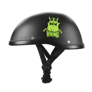 Medio casco motocicleta hombres mujeres adultos punto aprobado Vintage media cara casco con visera transparente adicional casco de moto - Product Image 6