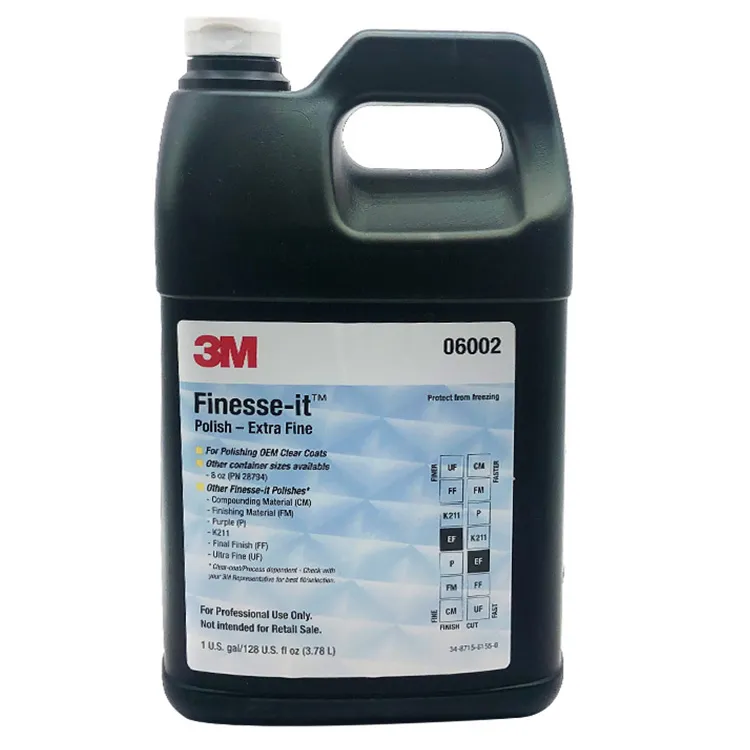 3m 06002 1 galon (3.785 Liter) Finesse-ini Polandia seri standar Grinding lilin halus ramah lingkungan putih