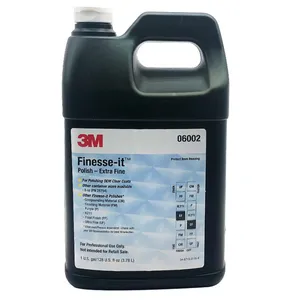 3m 06002 1 Gallon (3.785 Liter) Finesse-it Polish Standard Series Grinding Fine Wax Eco-friendly White