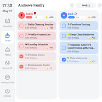 Calendrier numérique mural 15,6 pouces avec écran tactile Android Google Calendar