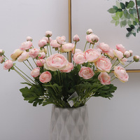 Bouquet de lotus artificiel Oulifei à 4 têtes, décoration d'intérieur en soie plastique pour la Saint-Valentin, ornement de mariage