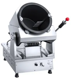 Restoran akıllı indüksiyon pişirme robotu ocak otomatik döner pişirme Wok makinesi kızarmış pirinç, makarna