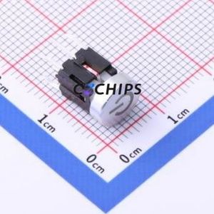 TPB01-103L1S2 Tactile Switch Through hole Component (THT) Switch Round Button Silver - Product Image 1