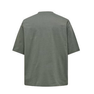 T-shirts pour hommes à coupe ample 100% coton tissé imprimé personnalisé en gros pour des vêtements de plein air et décontractés 220g - Product Image 5