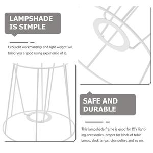 Lampshade Frame Replacement Iron Wire <strong>Lamp</strong> Cover DIY <strong>Ring</strong> <strong>Lamp</strong> <strong>Shade</strong> Supply can customized <strong>size</strong>