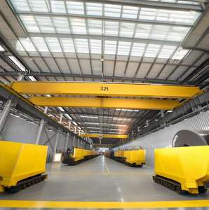 معدات رفع رافعة كهربائية داخلية صناعية <span class=keywords><strong>50</strong></span> طن للتحكم في المقصورة ، عارضة مزدوجة - Product Image 3