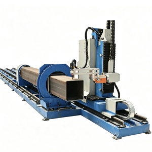 เครื่องตัดท่อ CNC อัตโนมัติ พร้อมระบบตัดเส้นตัดกันด้วยพลาสม่าและหัวตัดแบบออกซีฟิวลด์ สำหรับตัดเหล็กคาร์บอนและงานตัดเฉือนท่อ - Product Image 6