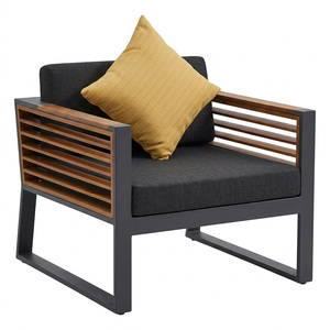 Ensemble <span class=keywords><strong>de</strong></span> canapés <span class=keywords><strong>de</strong></span> <span class=keywords><strong>jardin</strong></span> en <span class=keywords><strong>aluminium</strong></span> moderne, résistant à l'eau, pour villa, hôtel, cour arrière - Product Image 3