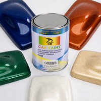 Revêtement décoratif de surface automobile 1K, peinture automobile couleur nacrée, effet de couleur stable pour la retouche de plusieurs modèles de voitures
