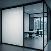 Moderner Stil PDLC Smart Glass Film Selbstklebend Explosionsgeschützt Dekorativ 0,45mm Dick 1 Jahr Garantie Wohnzimmer Schlafzimmer