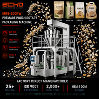 Mesin Pengemas Otomatis ECHO untuk Kantong Siap Pakai, Isi dan Segel, untuk Biji Kopi, Beras, dan Biji-bijian 1kg, 2kg, 5kg