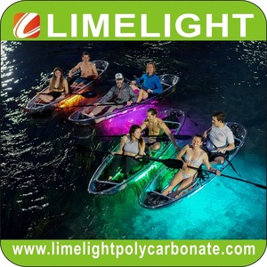 Kayak Termoformado de Policarbonato/Kayak Transparente/Canoa con Fondo de Cristal con 2 Asientos y Remos para Deportes Acuáticos - Product Image 5