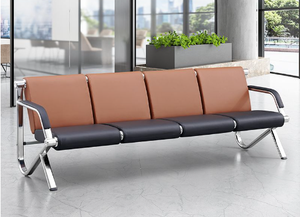 Precio al por mayor de fábrica Salón de plata Silla de espera Silla larga Multi-silla Sofá de espera Salón Sofá de espera - Product Image 5