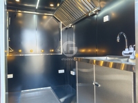 Excellent conteneur de stockage de 10 pieds, design européen, bar-restaurant respirant, mur préfabriqué en acier inoxydable