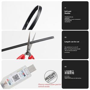 Lumière d'ambiance LED sans fil pour l'intérieur de la voiture Cadre de <span class=keywords><strong>porte</strong></span> de voiture Fenêtre LED Magic Color Streamer Invisible Wiring-Free Magic Light - Product Image 4