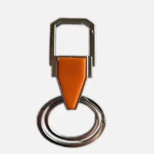 Zhuoyada spot wholesale metal double ring men's key chain company activities exhibition small souvenir gifts