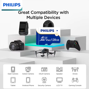 Tarjeta Philips TF 8GB 16GB 32GB 64GB 128GB Class10 V30 U3 tarjeta de memoria de teléfono móvil de alta capacidad cámara de vigilancia grabadora de coche - Product Image 6