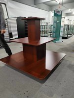 Vitrine de présentation à 3 niveaux avec éclairage LED, robuste, pour centre commercial