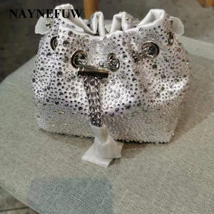 2024 Shenglu alla moda marchiato vulcanico con coulisse gradiente strass con catena a tracolla con catena a tracolla <span class=keywords><strong>borse</strong></span> da donna - Product Image 3