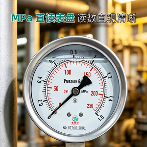 Manomètre Haofeng 50 mm 0-2,4 MPa Précision 1,6 Connexion radiale - Product Image 1