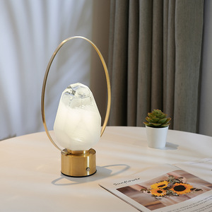 All-<b>Copper</b> KREI Rechargeable <b>Table</b> Lamp Modern Minimalist Design with Creative Cross-Border Touch Technology for Bedroom Camping - Product Image 3